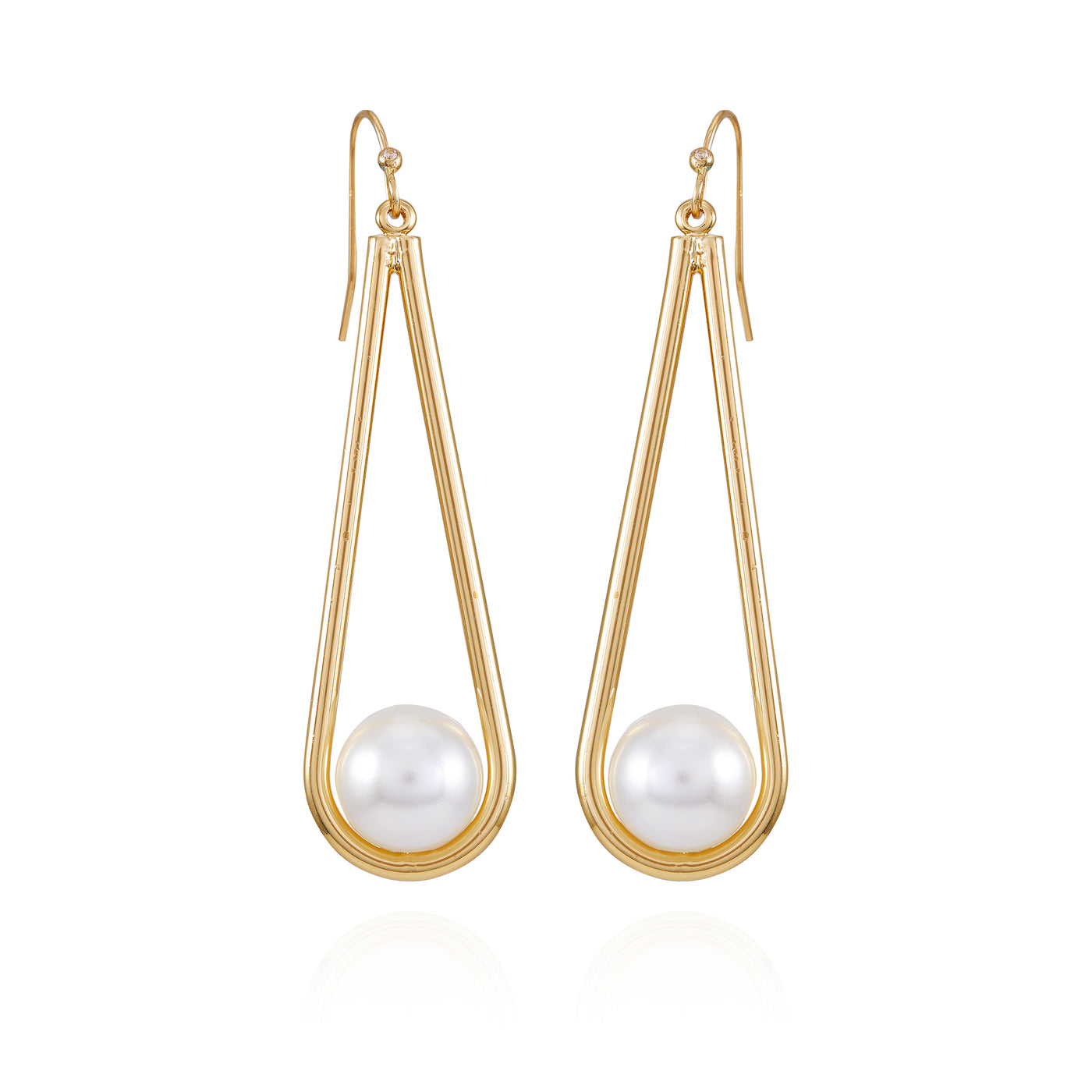 Goldtone Pearl Drop Dangle Earrings - Vince Camuto