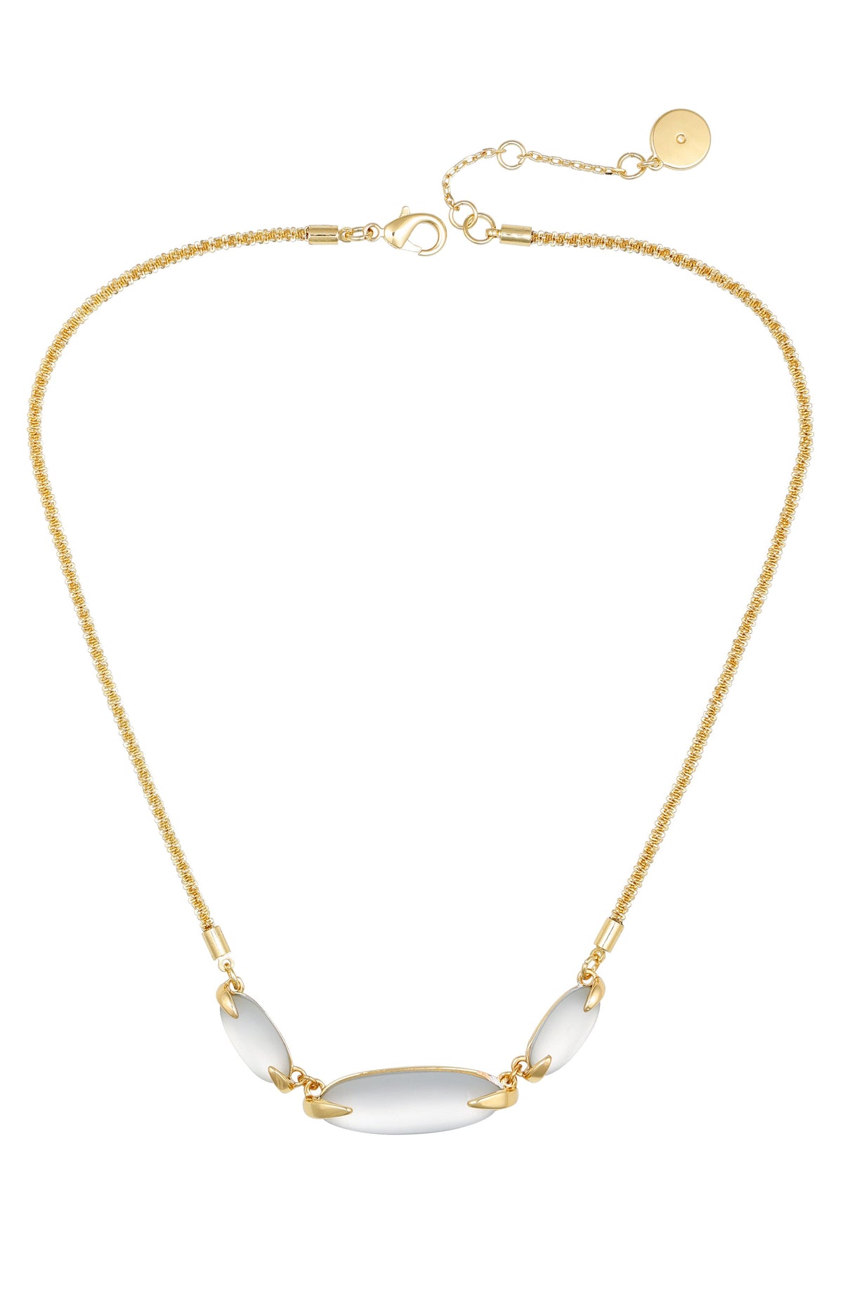 Stunning New Vince Camuto Gold Tone Triple-Row Chain Belt w Crest Medallion 45\