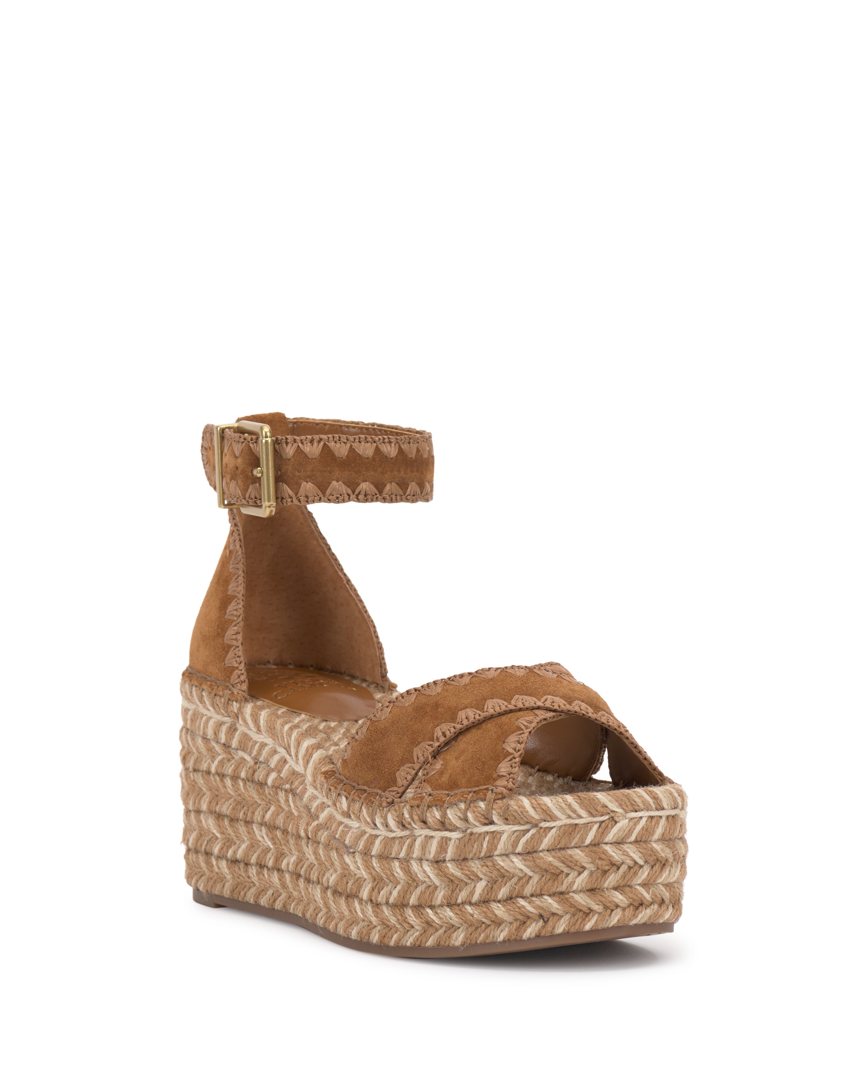 Vince camuto gold wedges new arrivals
