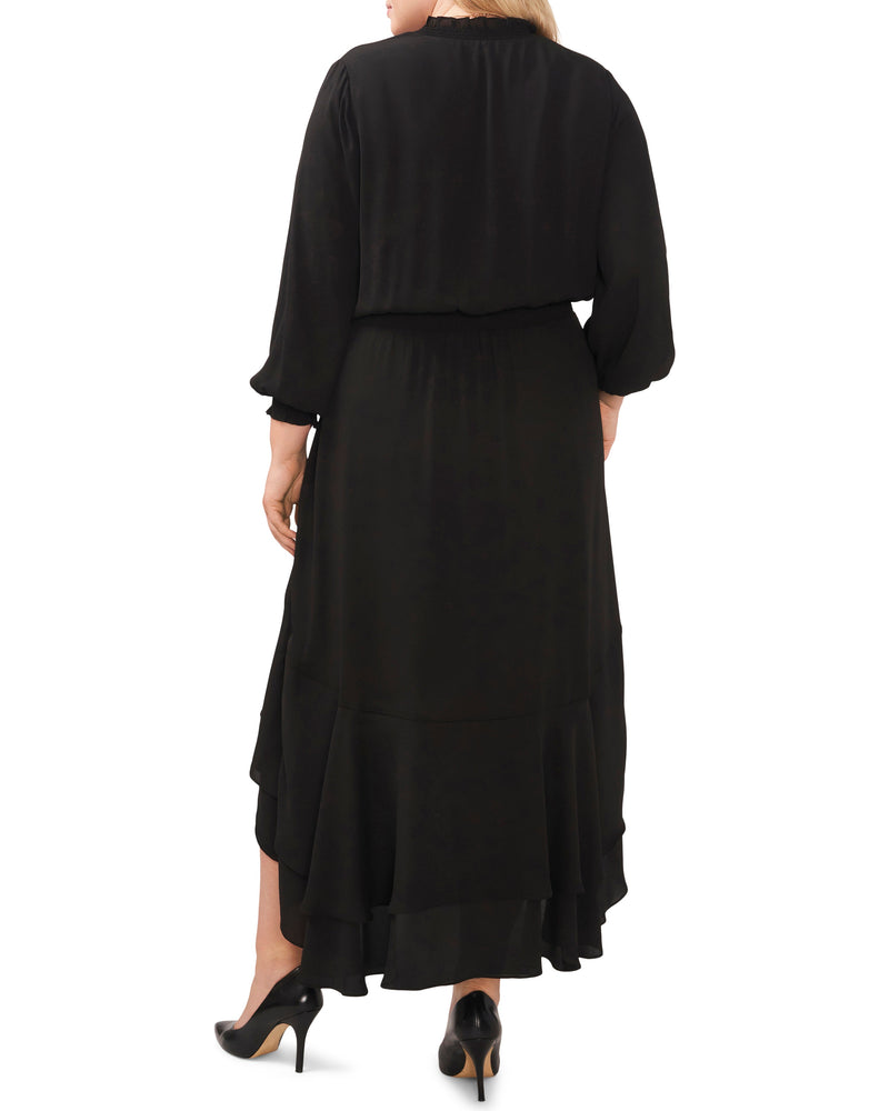 Plus-Size Smocked Waist High Low Dress - Vince Camuto