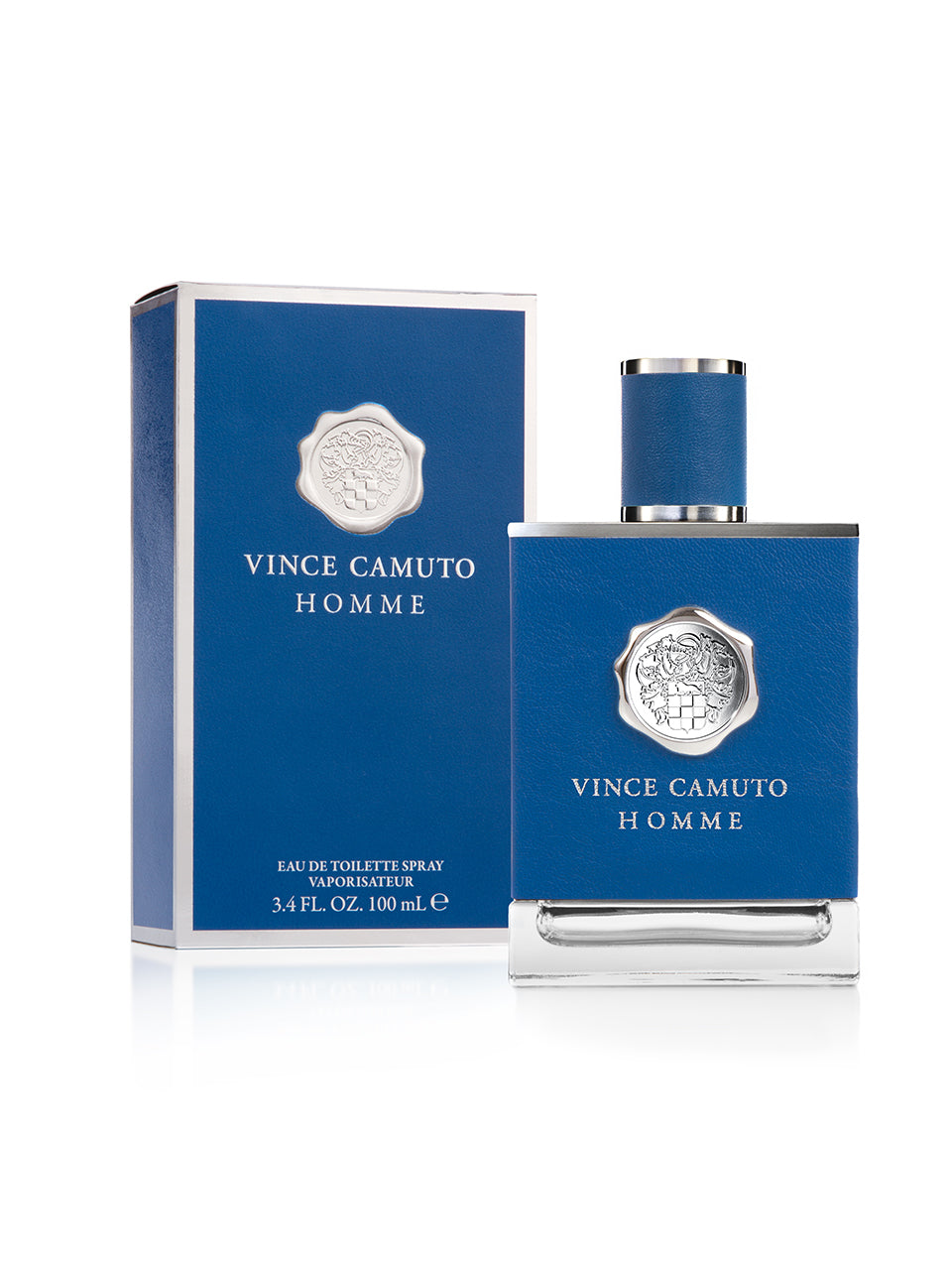 Vince Camuto White Box with Blue Floral Accents and Black Frame Detail Homme 3.4 oz EDT spray - Vince Camuto main image 3