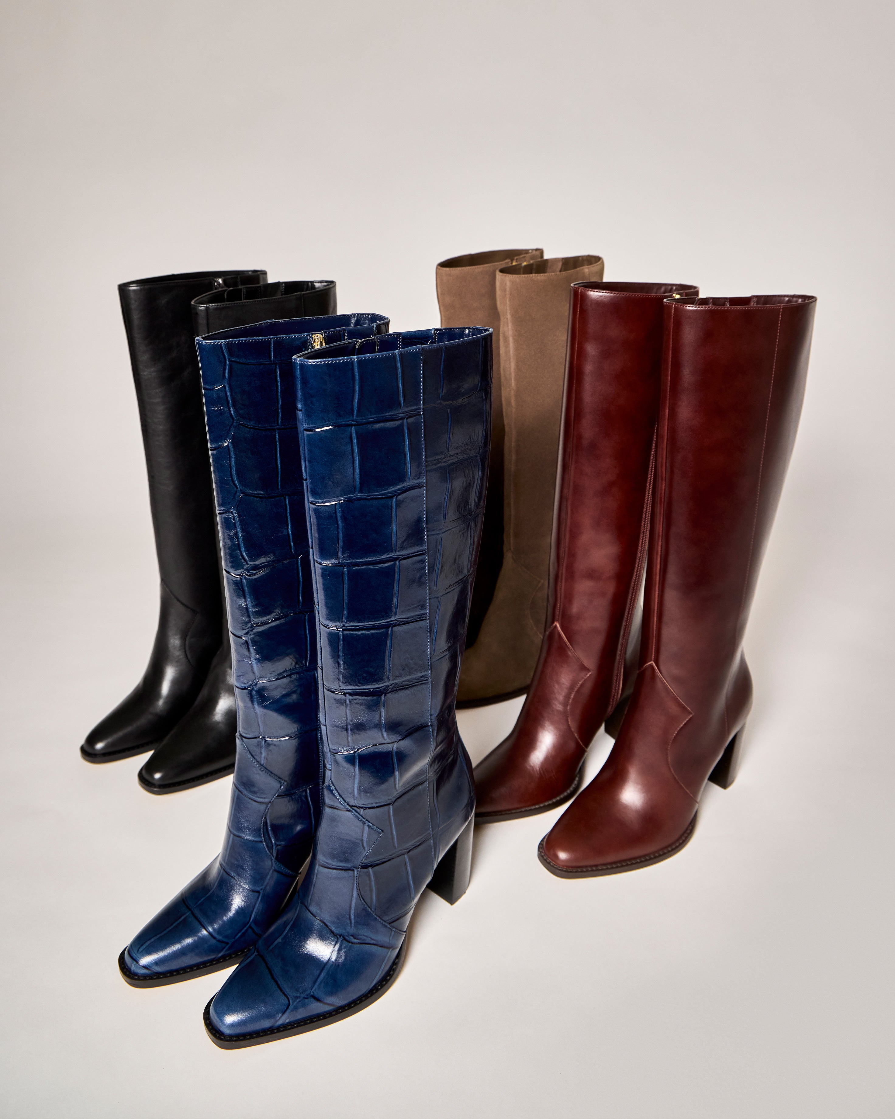 Lecheya Narrow Calf Knee High Boot - Deep Navy - Vince Camuto