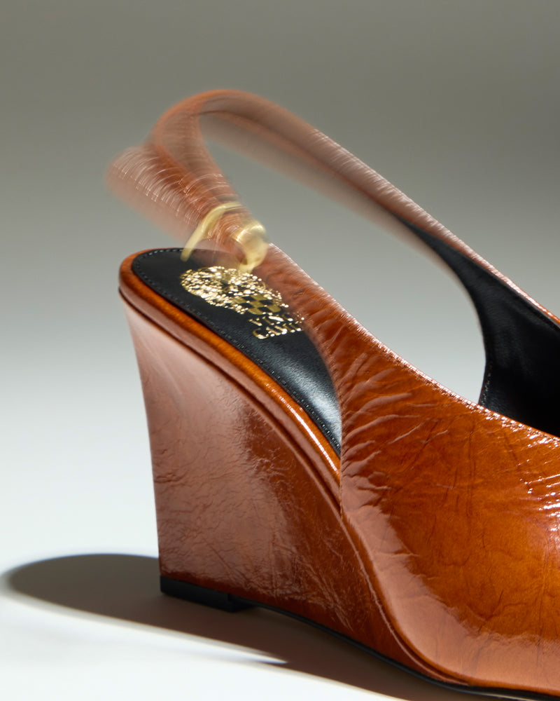 Meristi Wedge Pump - Tan - Vince Camuto