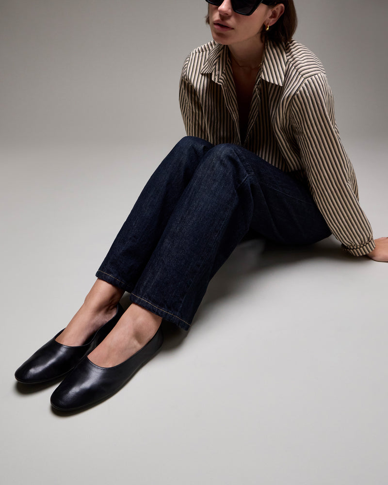 Catisha Ballet Flat - Black - Vince Camuto