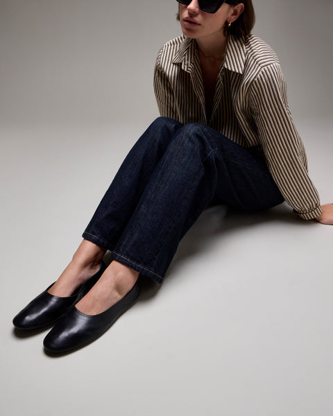 Catisha Ballet Flat - Black - Vince Camuto