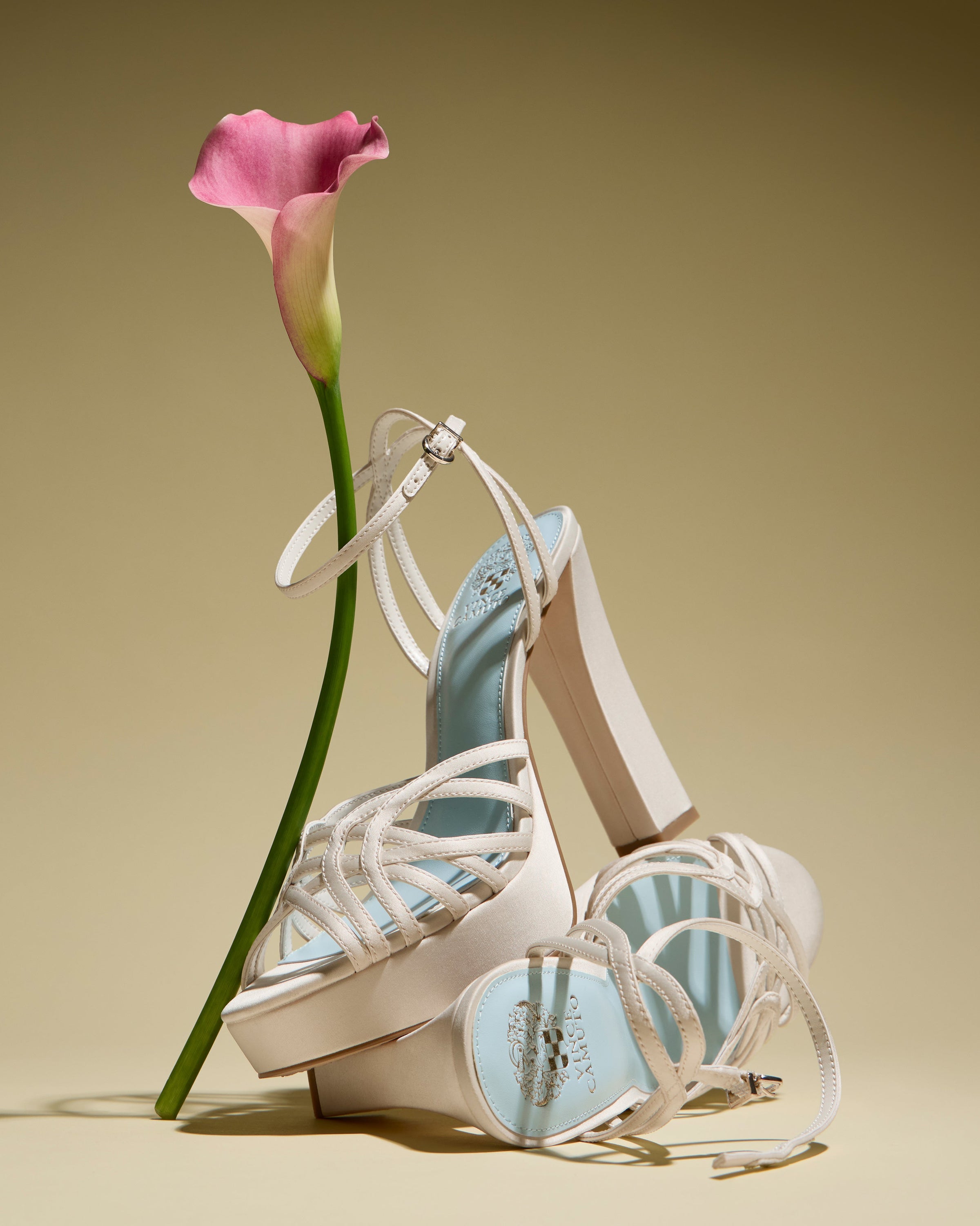 Samlee Strappy Platform Sandal - Milk - Vince Camuto