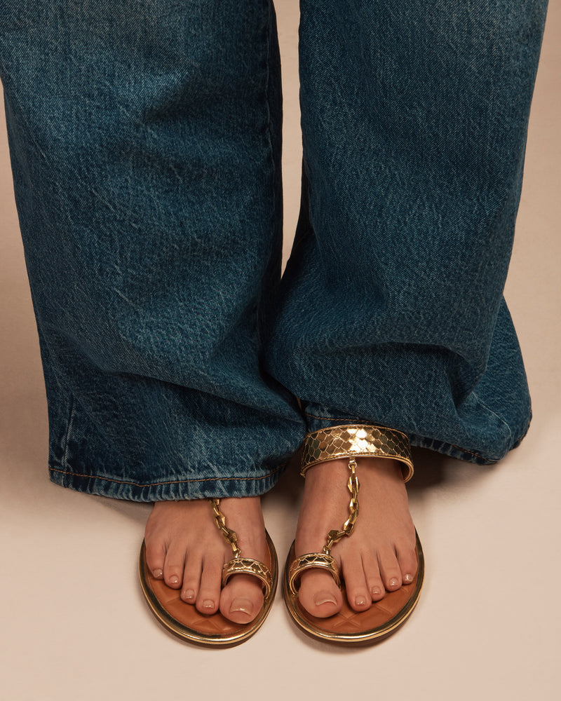Lexiea Chain-Link Flat Sandal - Vince Camuto