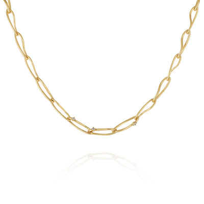 Goldtone Twisted Link Chain Necklace - Vince Camuto