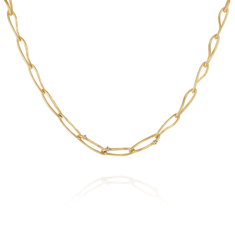 Goldtone Twisted Link Chain Necklace - Vince Camuto