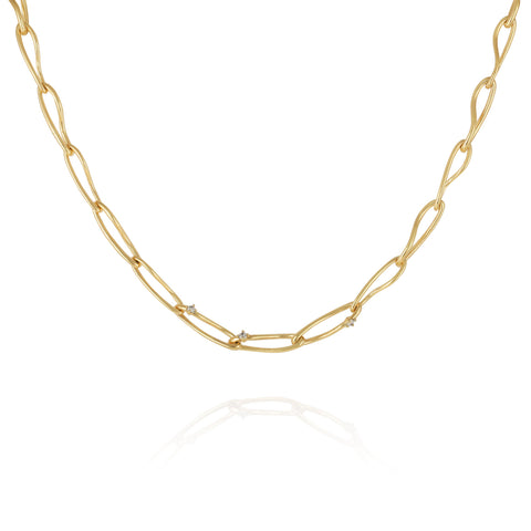 Goldtone Twisted Link Chain Necklace - Gold Tone - Vince Camuto
