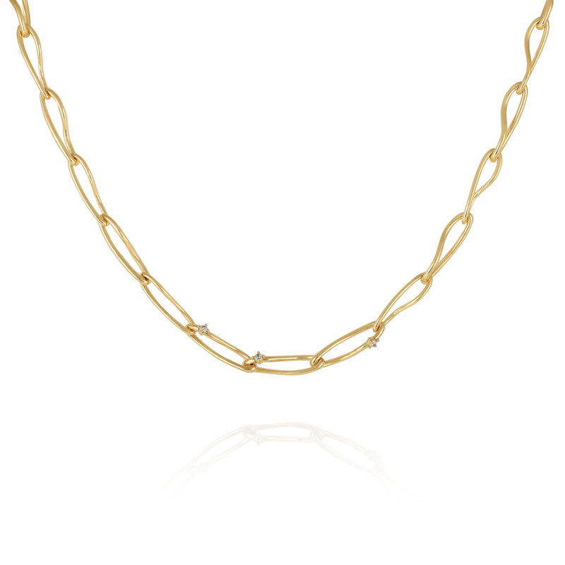 Goldtone Twisted Link Chain Necklace - Gold Tone - Vince Camuto