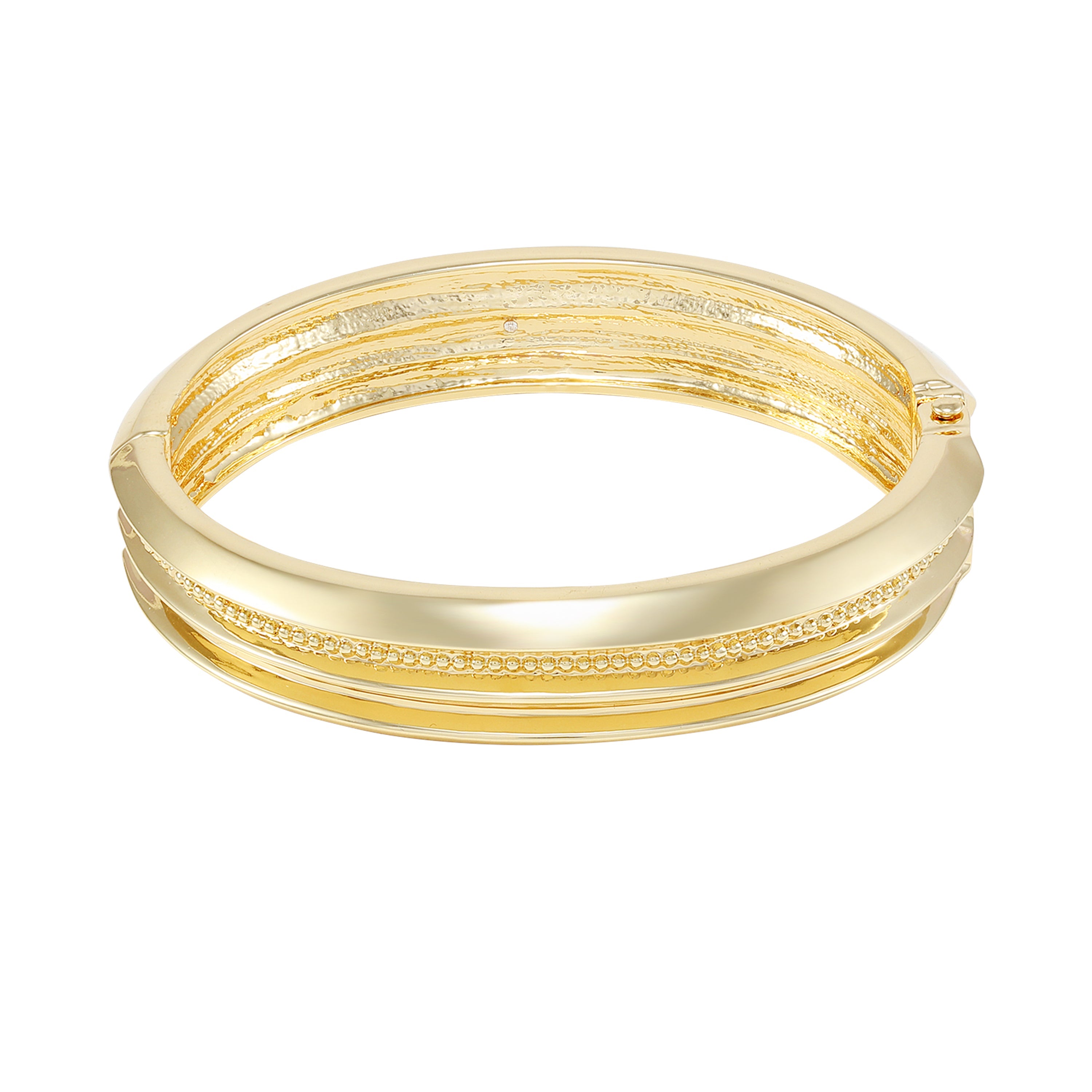 Goldtone Textured Hinge Bracelet - Gold Tone - Vince Camuto