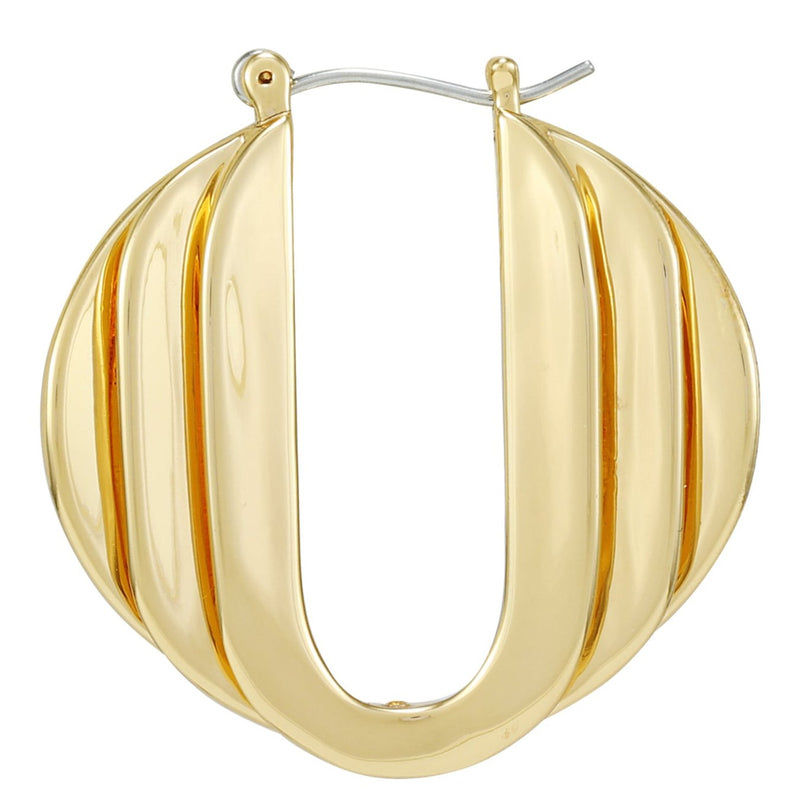 Stacked Link Hoop Earrings - Gold Tone - Vince Camuto
