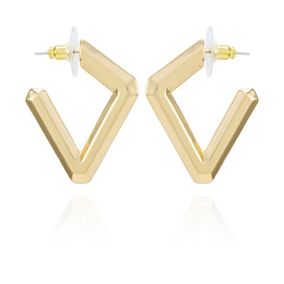 Diamond Shaped Hoop Earrings - Vince Camuto