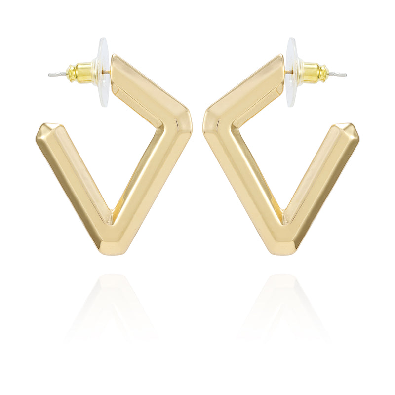 Diamond Shaped Hoop Earrings - Vince Camuto
