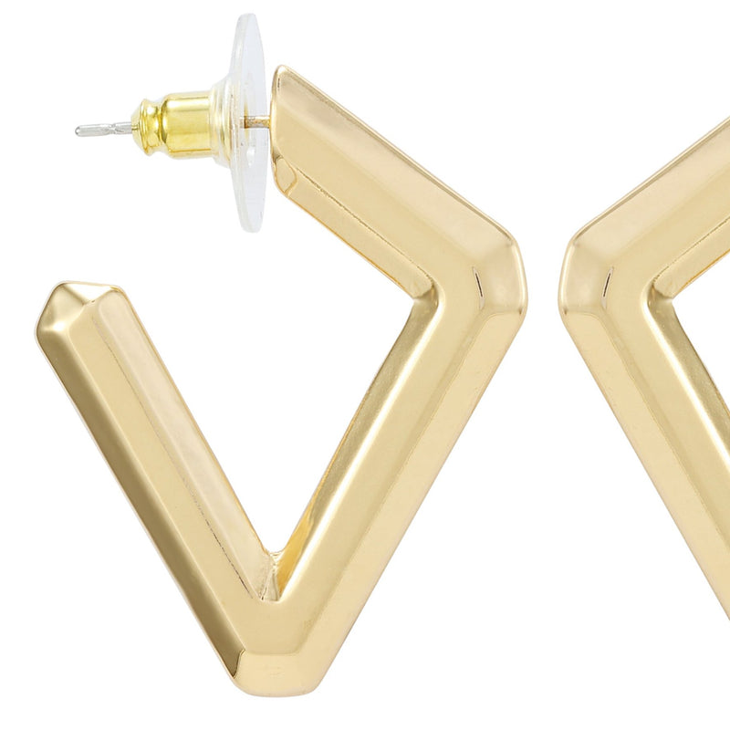 Diamond Shaped Hoop Earrings - Vince Camuto