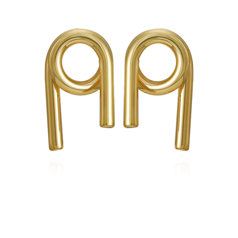 Goldtone Short Twisted Drop Earrings - Vince Camuto