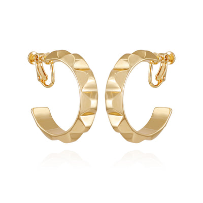 Goldtone Chunky Clip On Hoop Earrings - Vince Camuto