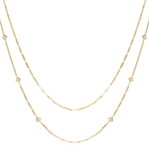 Goldtone Long Layered Necklace - Gold Tone - Vince Camuto