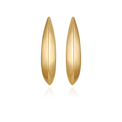 Goldtone Gilded Leaf Earrings - Vince Camuto