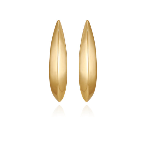 Goldtone Gilded Leaf Earrings - Vince Camuto