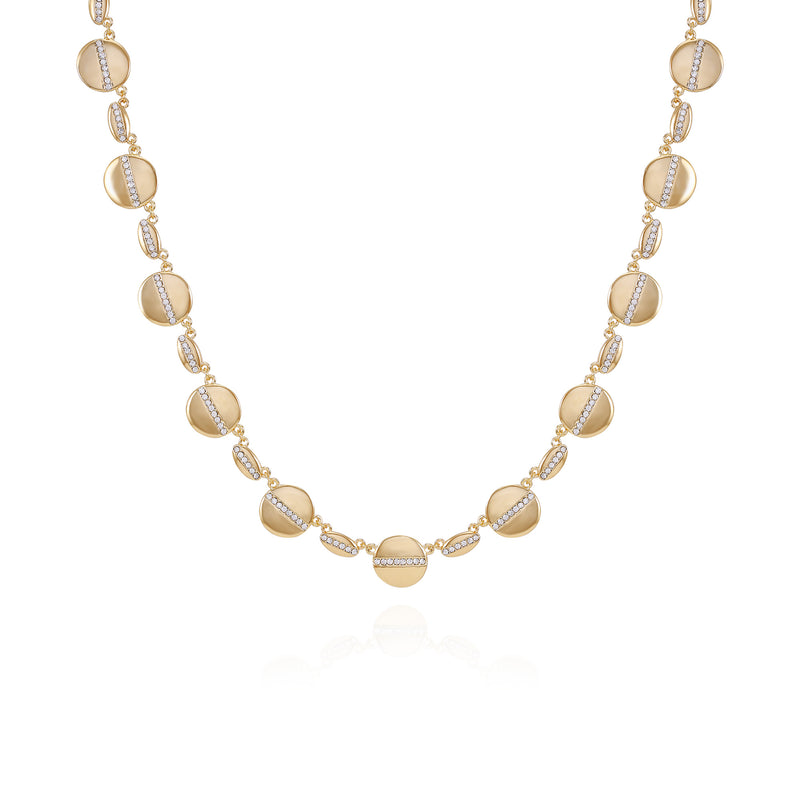 Goldtone Pave Multi-Coin Statement Necklace - Vince Camuto