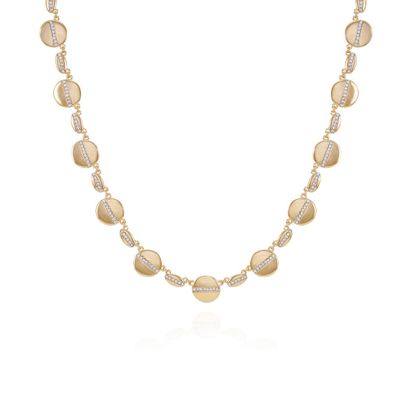 Goldtone Pave Multi-Coin Statement Necklace - Vince Camuto