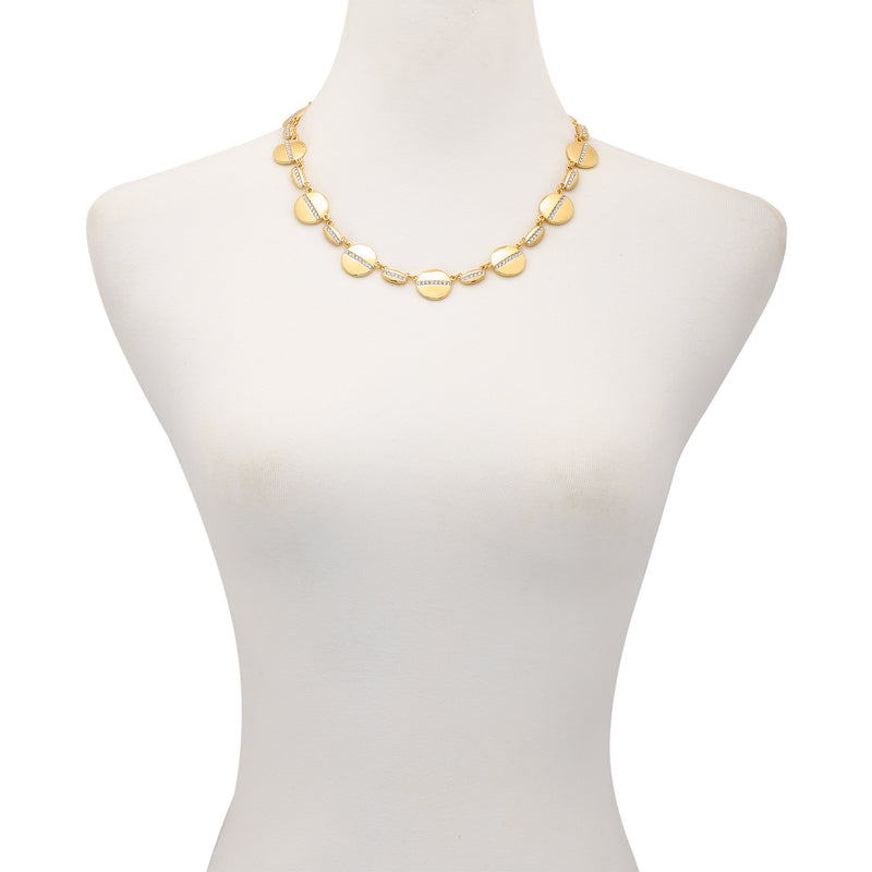 Goldtone Pave Multi-Coin Statement Necklace - Vince Camuto