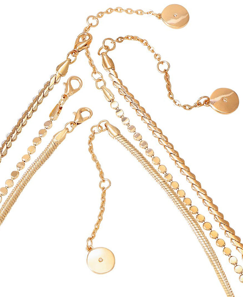 Trio Chain Layered Necklace - Gold Tone - Vince Camuto