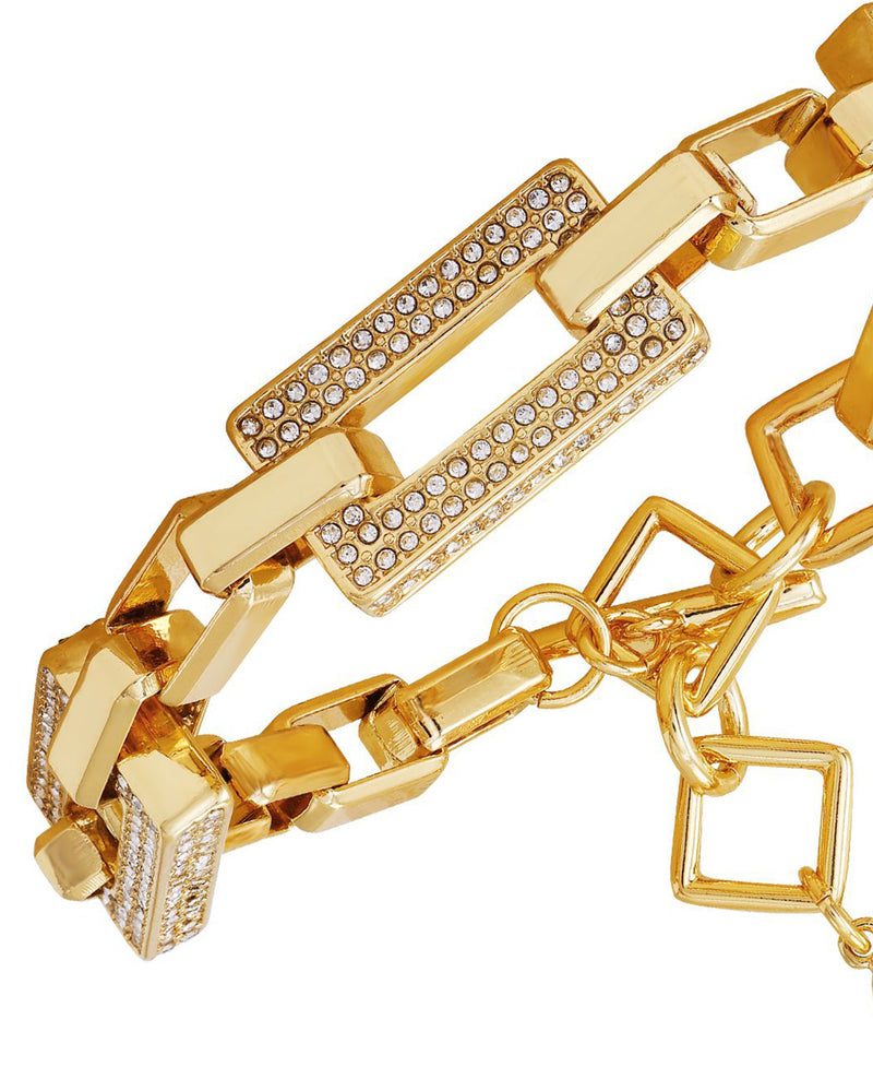 Goldtone Pave Link Toggle Bracelet - Gold Tone - Vince Camuto