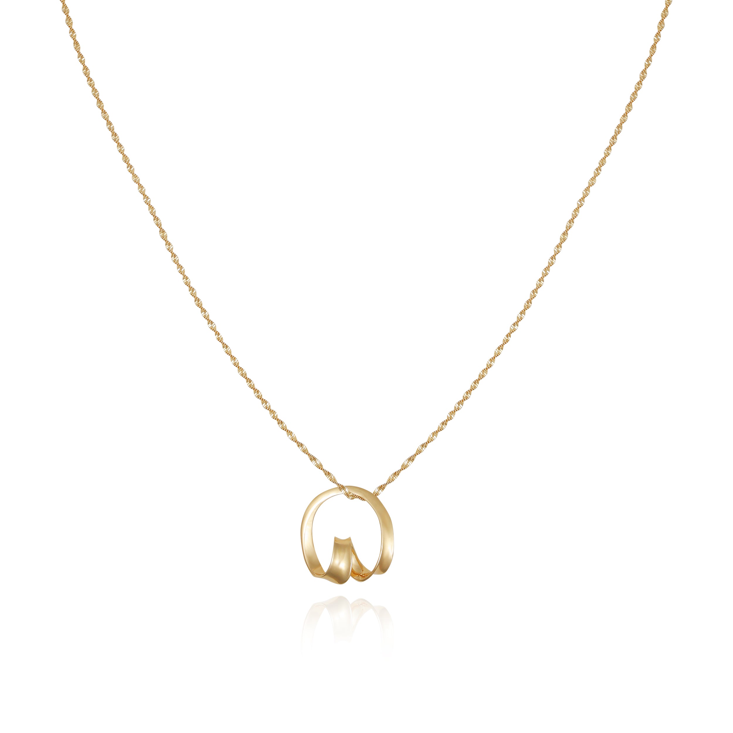 Goldtone Herringbone Chain Long Necklace - Vince Camuto
