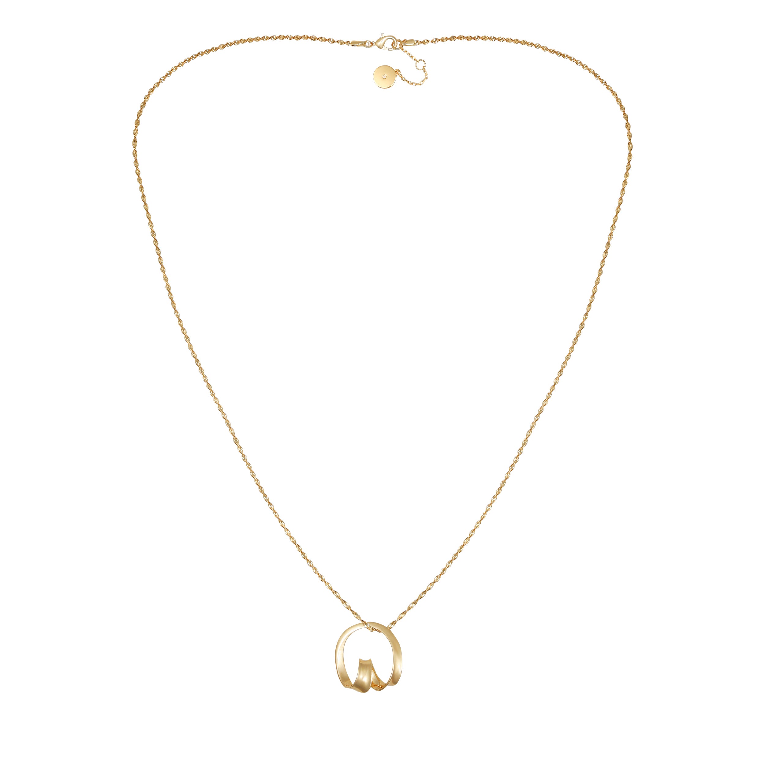 Goldtone Herringbone Chain Long Necklace - Vince Camuto