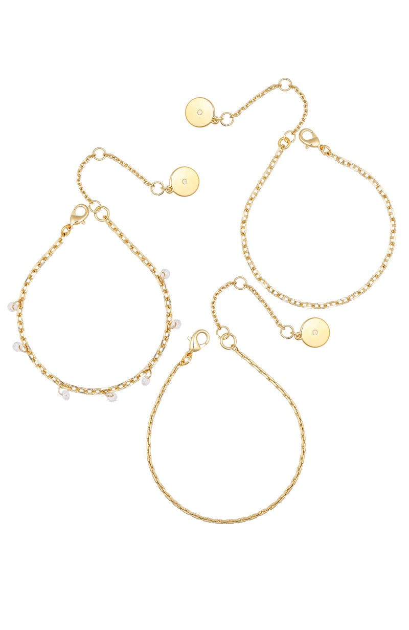 Goldtone Chain Bracelet Set - Gold Tone - Vince Camuto