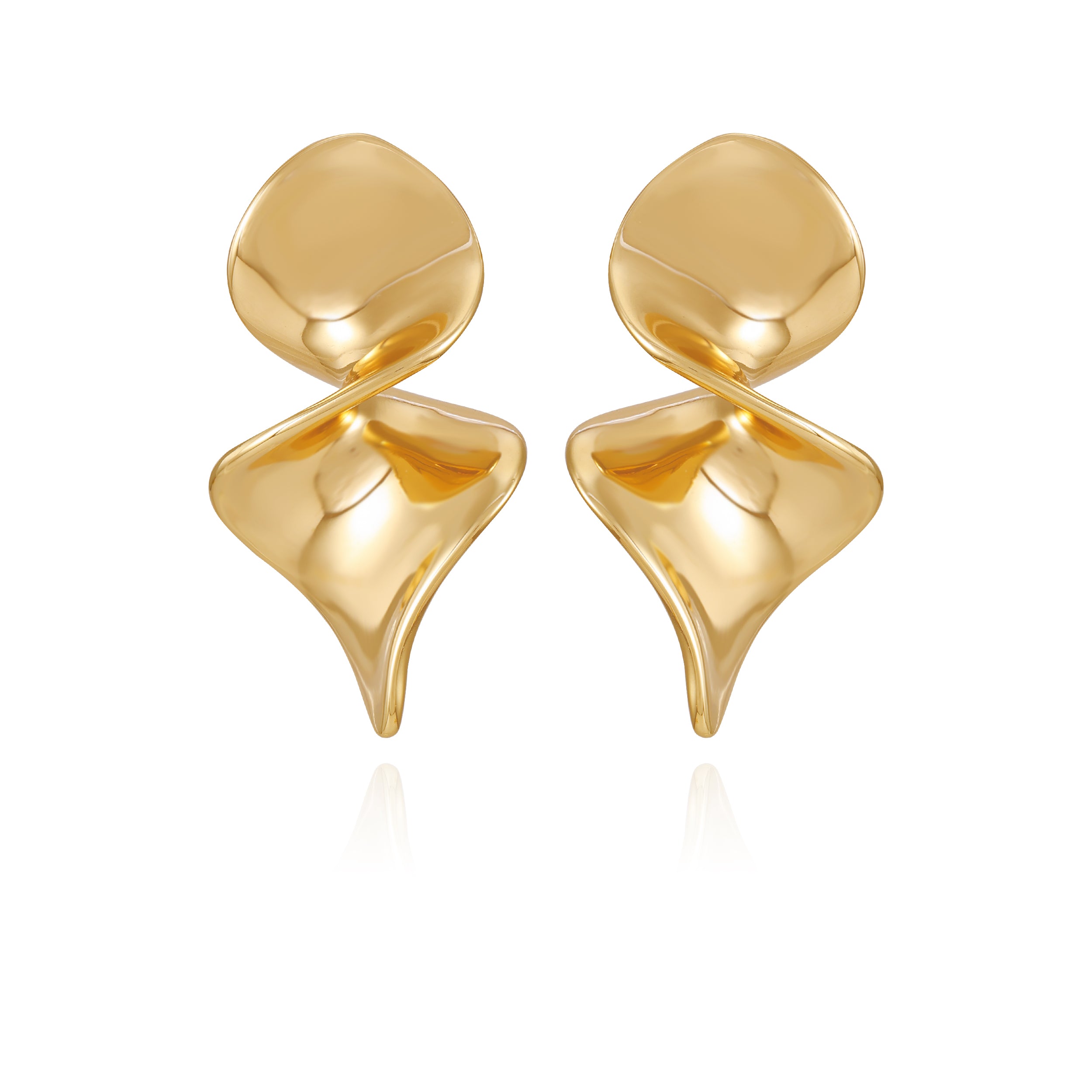 Goldtone Spiral Drop Earrings - Vince Camuto