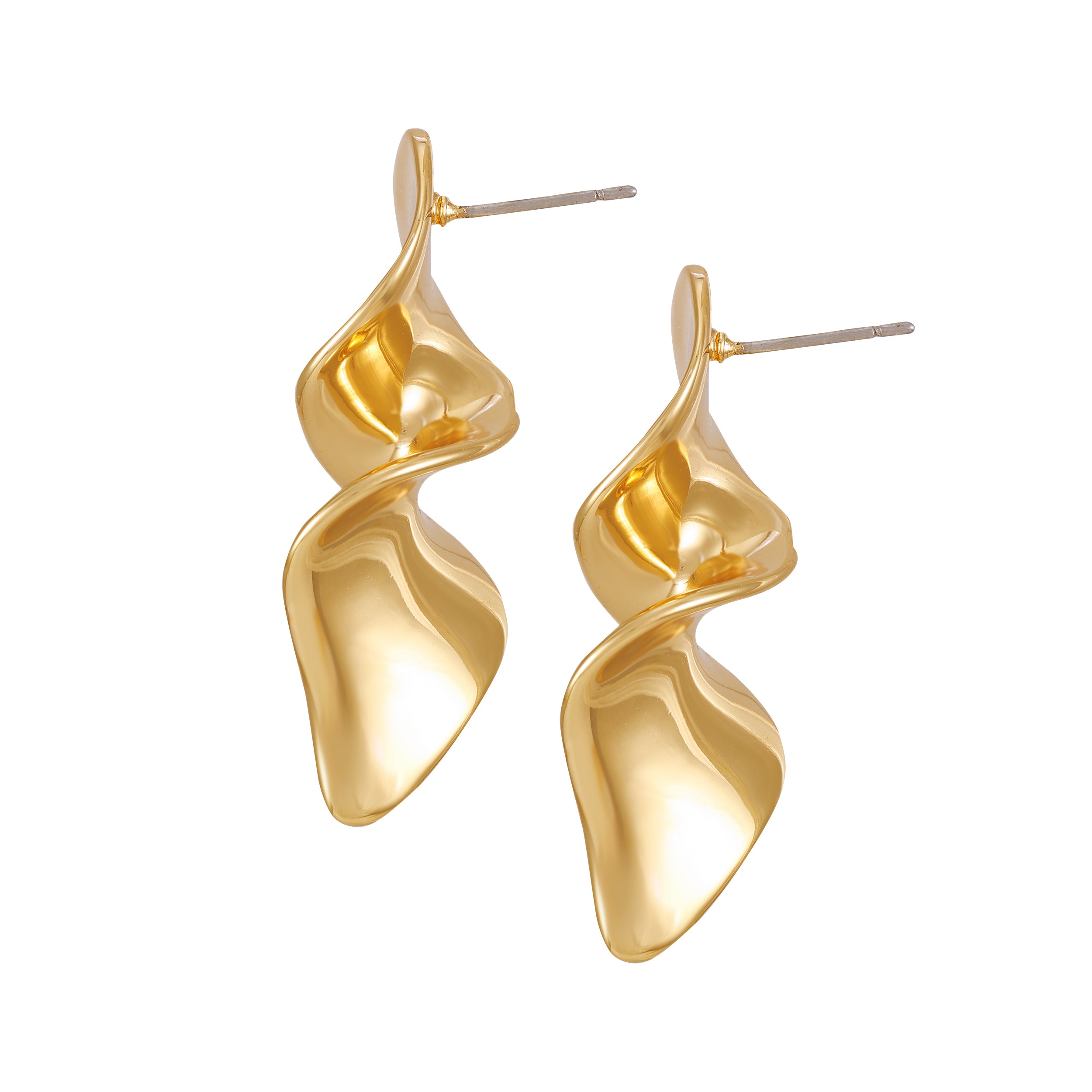 Goldtone Spiral Drop Earrings - Vince Camuto