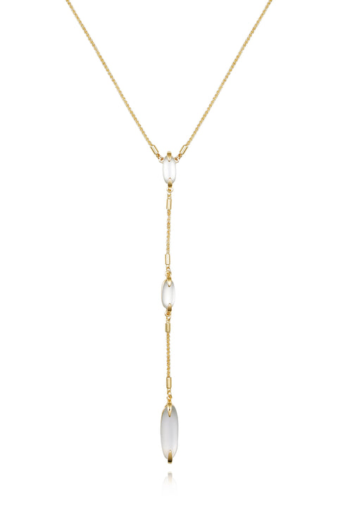 Long Goldtone & Stone Pendant Necklace - Gold Tone - Vince Camuto