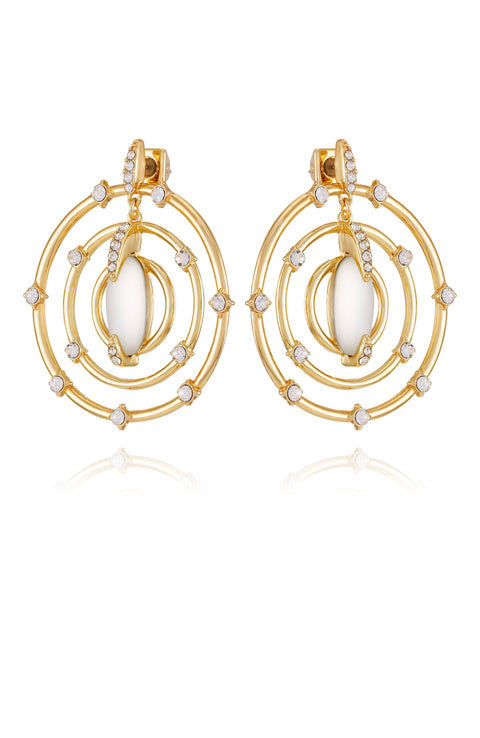 Statement Goldtone & Crystal Drop Earrings - Gold Tone - Vince Camuto