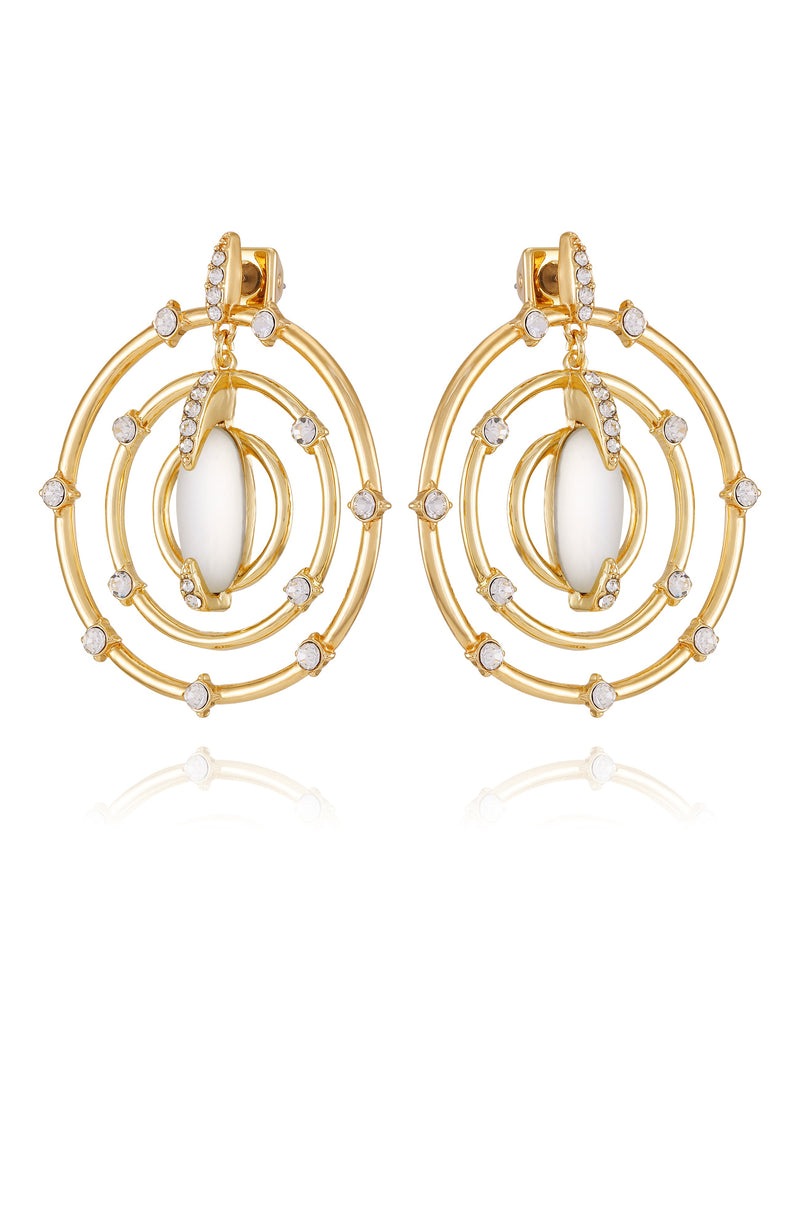 Statement Goldtone & Crystal Drop Earrings - Gold Tone - Vince Camuto