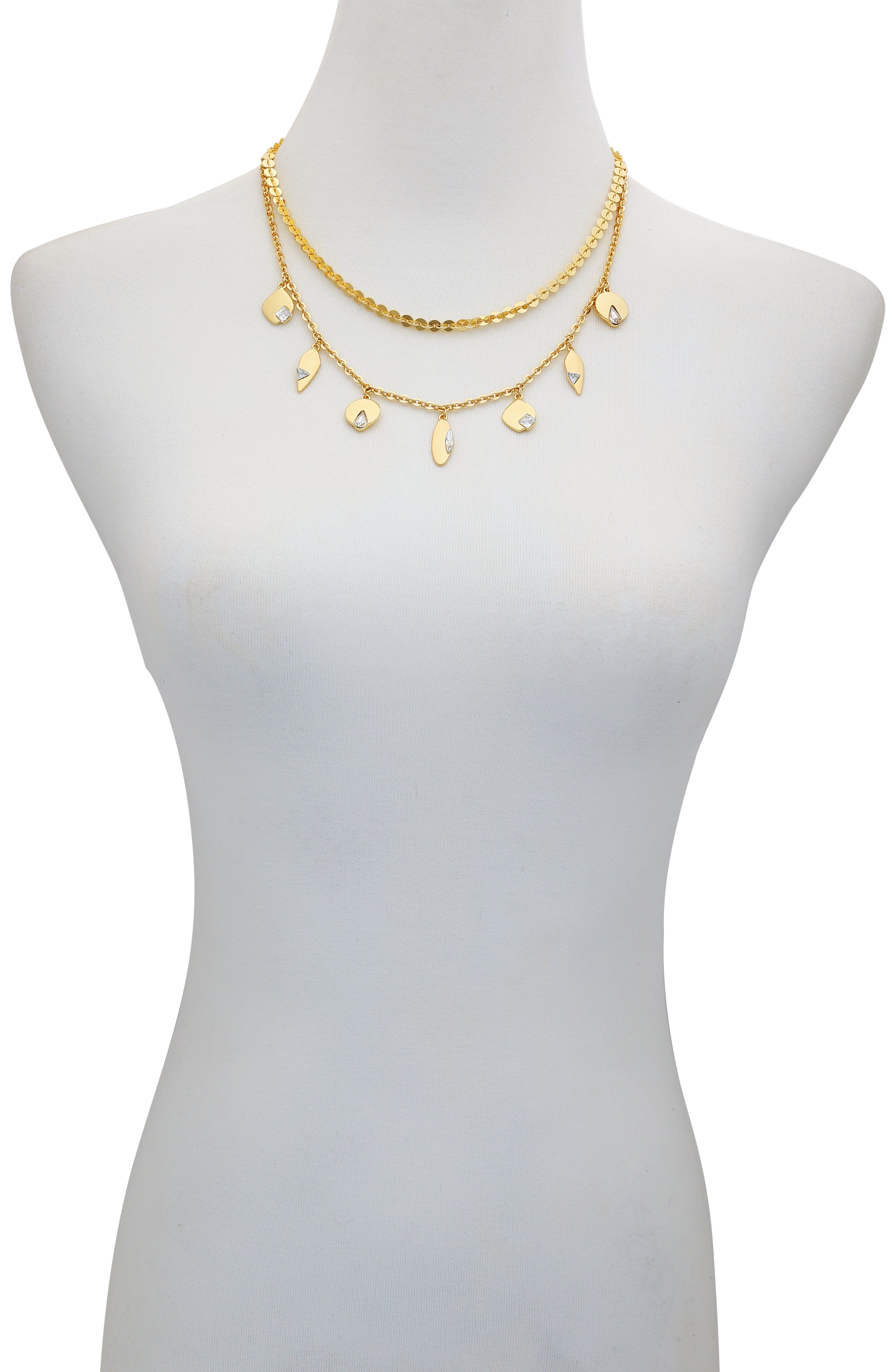 Goldtone Charm Layered Necklace - Gold Tone - Vince Camuto
