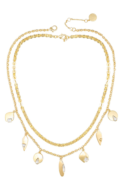 Goldtone Charm Layered Necklace - Gold Tone - Vince Camuto