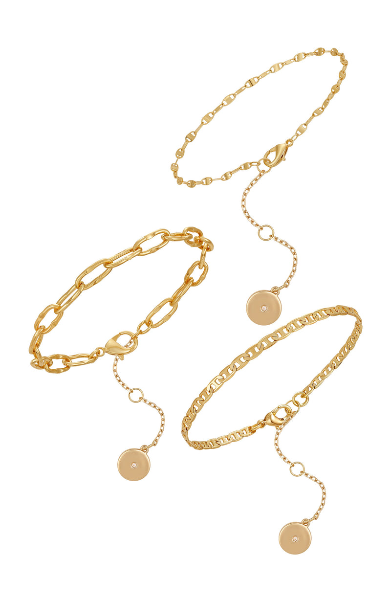 Stackable Bracelet Set - Gold Tone - Vince Camuto