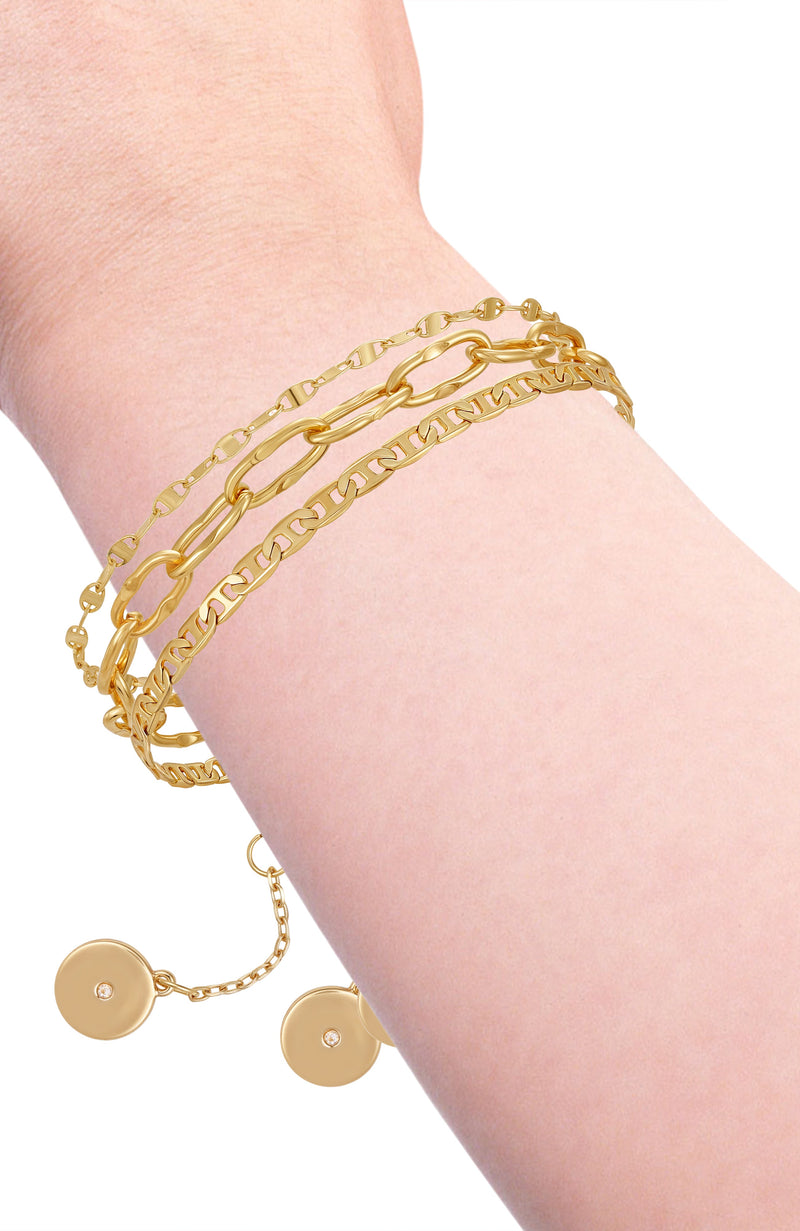 Stackable Bracelet Set - Gold Tone - Vince Camuto