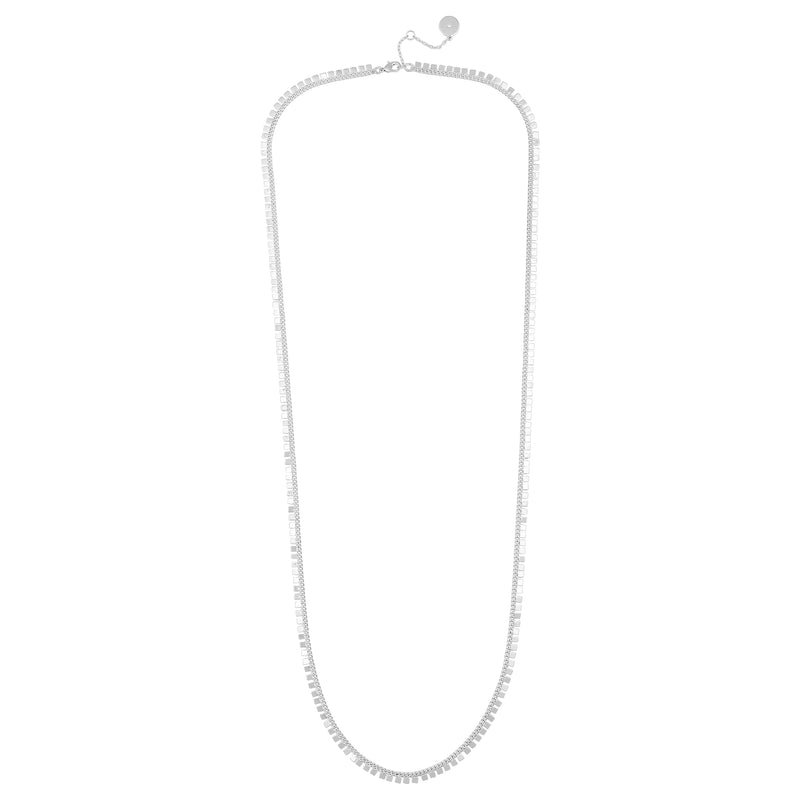 Geometric Chain Necklace - Silver Tone - Vince Camuto