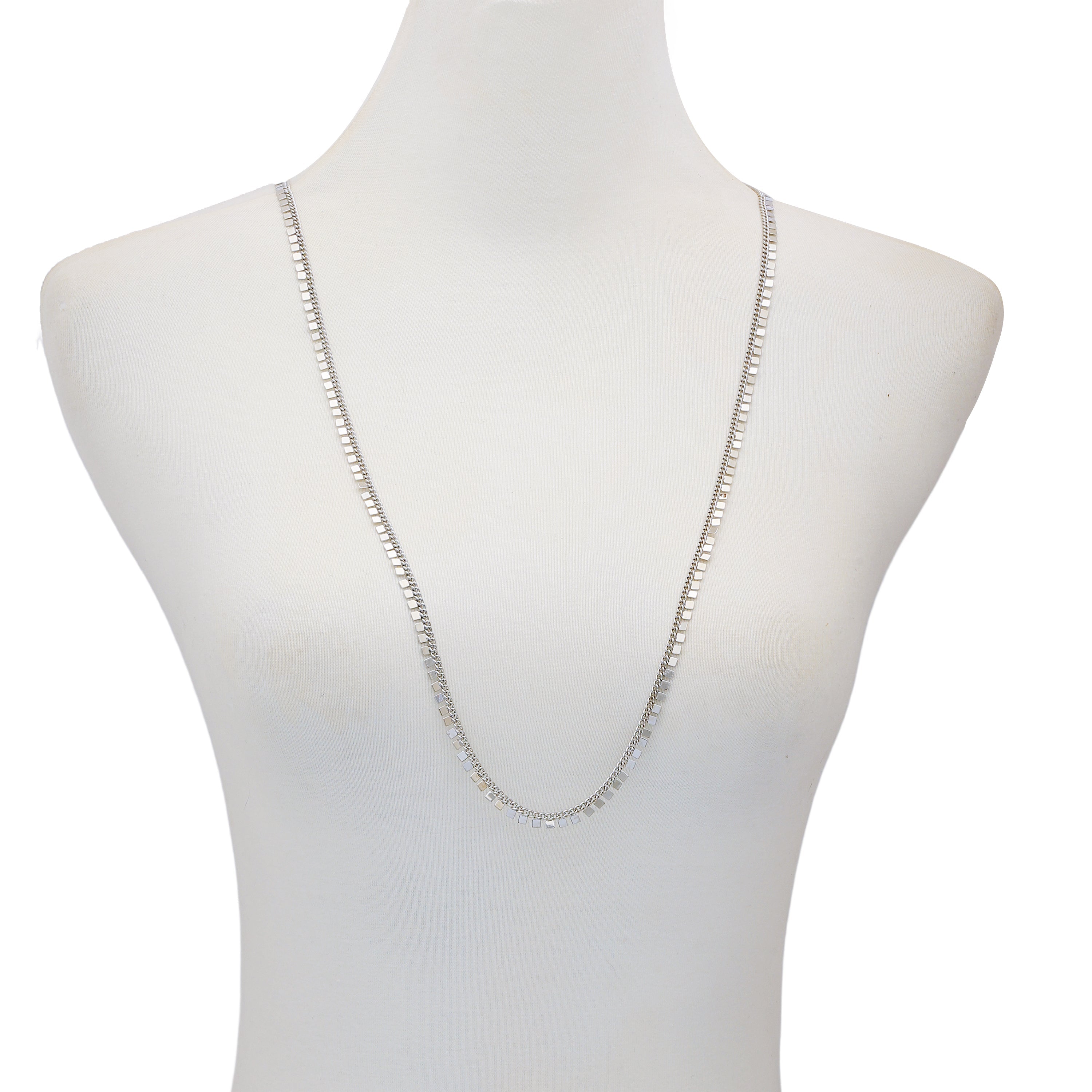 アクセサリー Different Necklace Premium Silver 53cm Geometric Chain Necklace - Vince Camuto