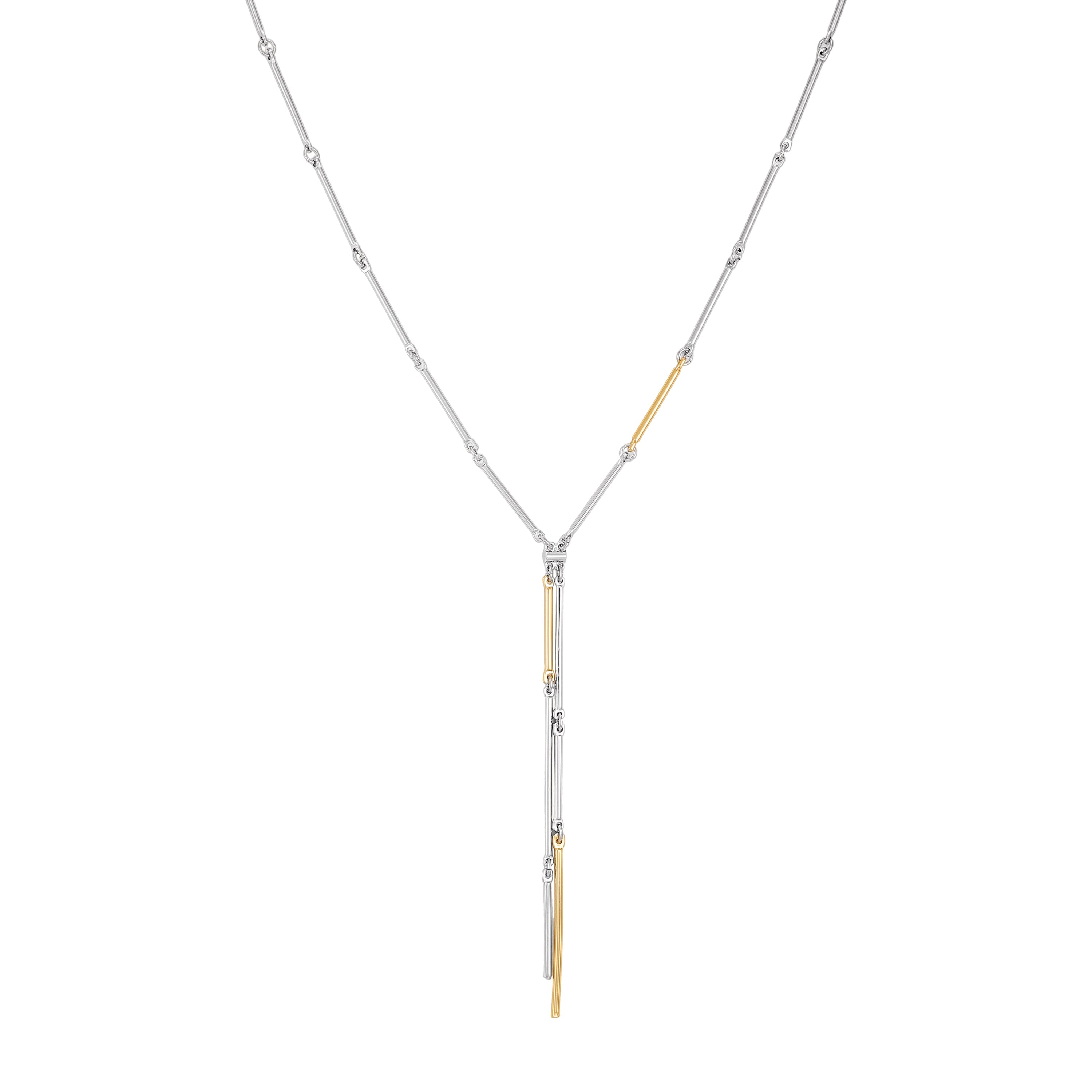 Two Tone Bar Pendant Necklace - Two Tone - Vince Camuto