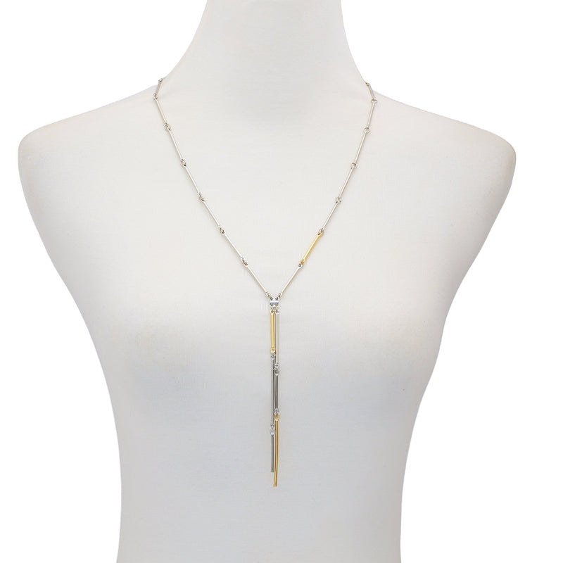 Two Tone Bar Pendant Necklace - Two Tone - Vince Camuto