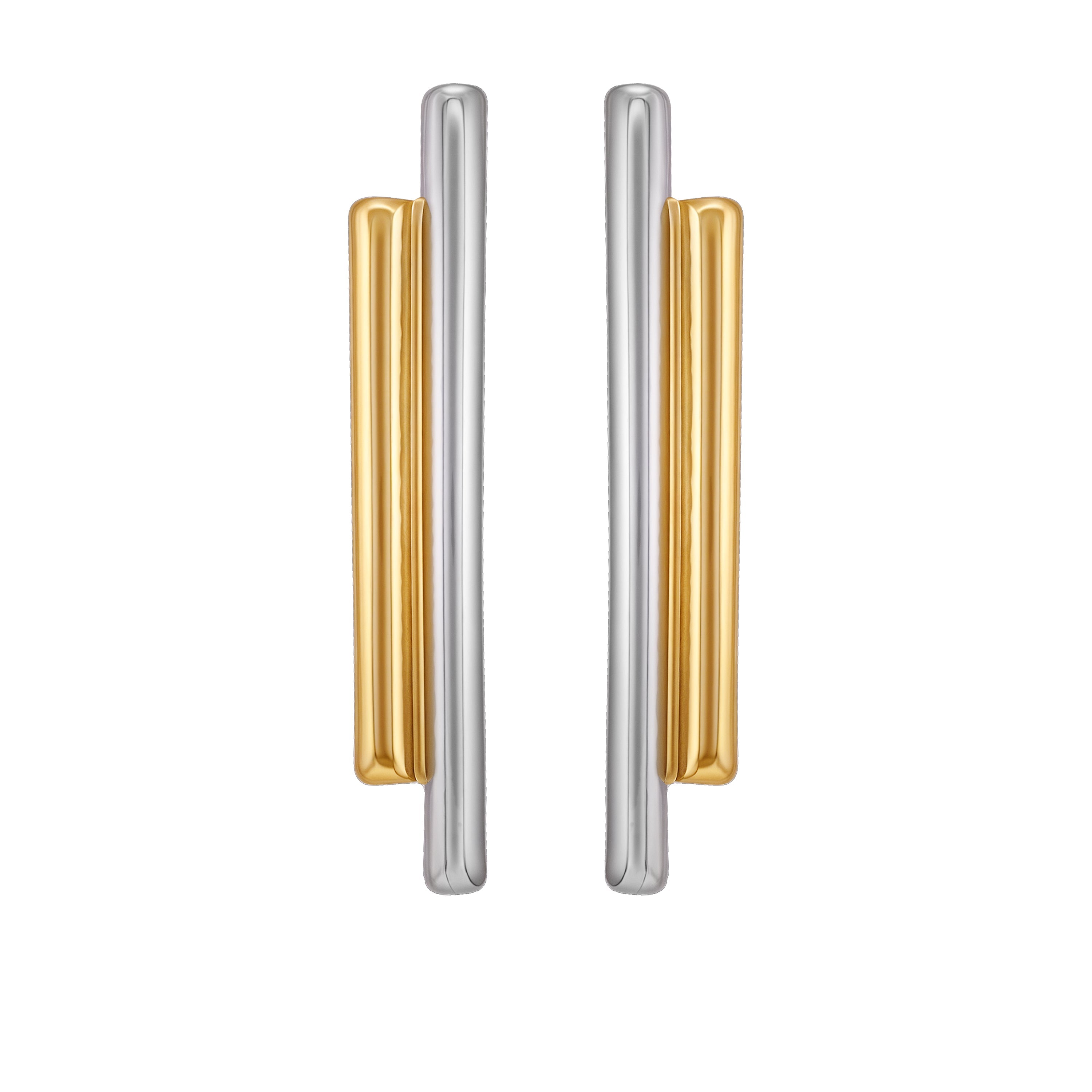 Two Tone Linear Earrings - Two Tone - Vince Camuto