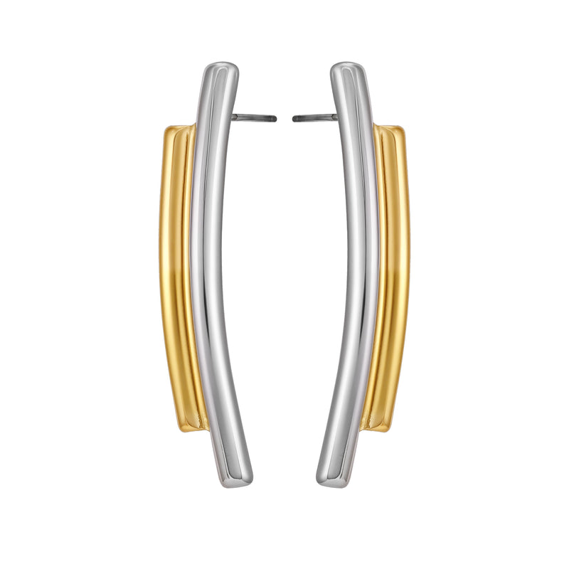 Two Tone Linear Earrings - Two Tone - Vince Camuto