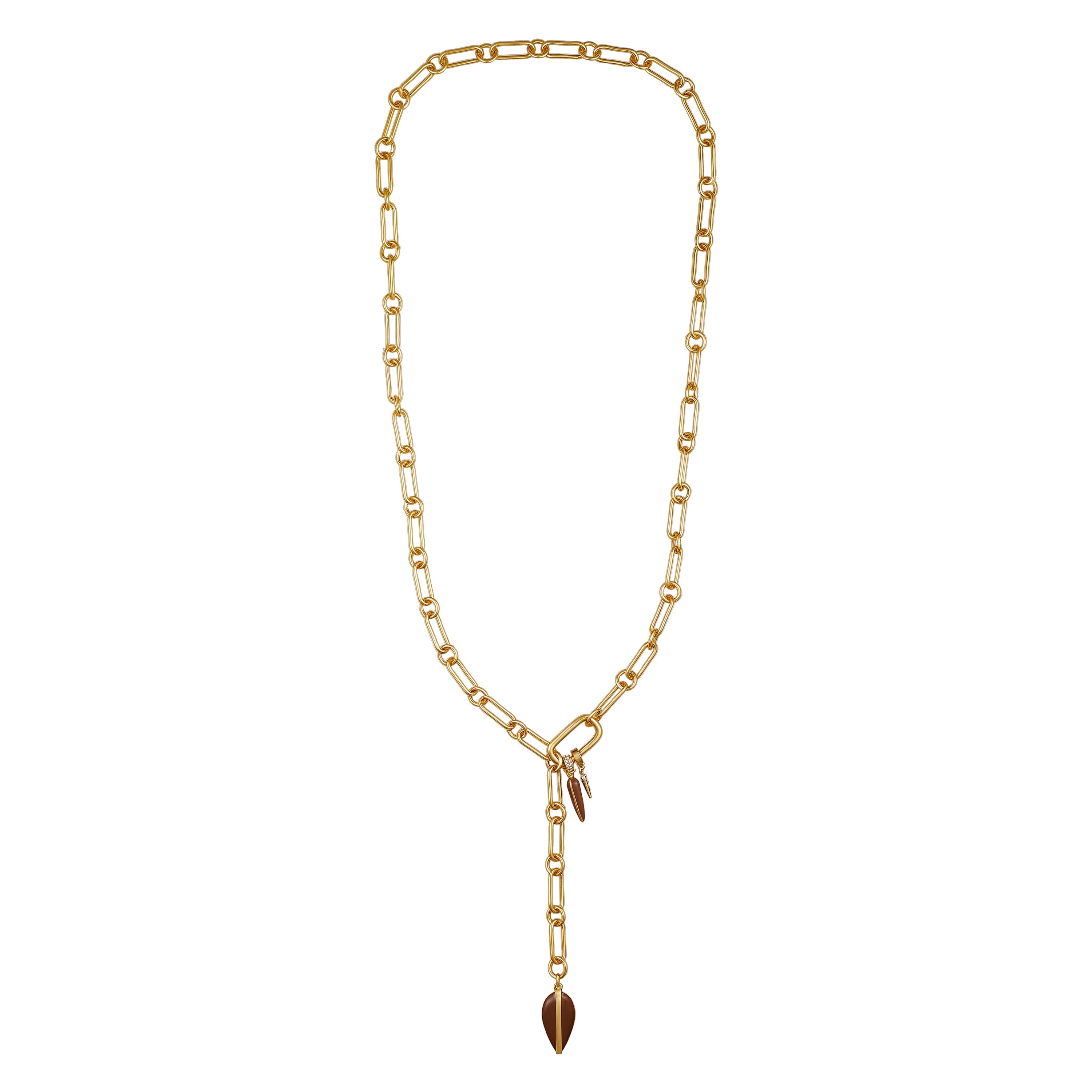 Goldtone Link Lariat Necklace - Gold Tone - Vince Camuto