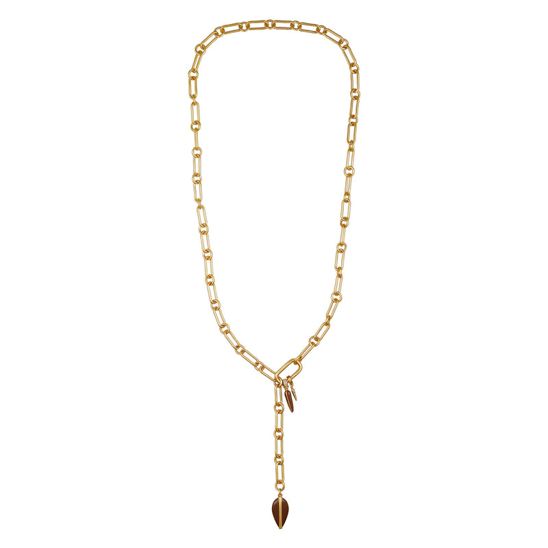 Goldtone Link Lariat Necklace - Gold Tone - Vince Camuto